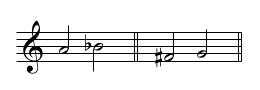 Example of minor 2nds