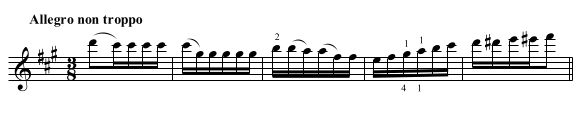 Example from the 2nd movement of Symphonie Fantastique