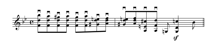 Another example of retaking the bow in circular motion from Bruch Violin Concerto