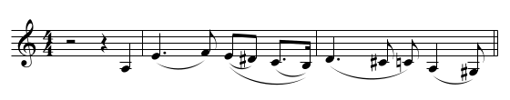 Example of augmented intervals in Glazunov Violin Concerto