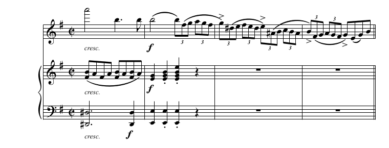 Mendelssohn concerto opening forte passage