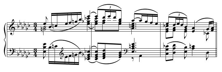Excerpt from Preludes by Debussy