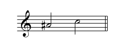 Example of diminished 3rd