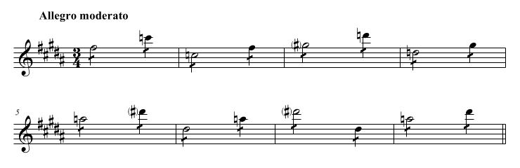 Example from Sibelius Symphony No.5